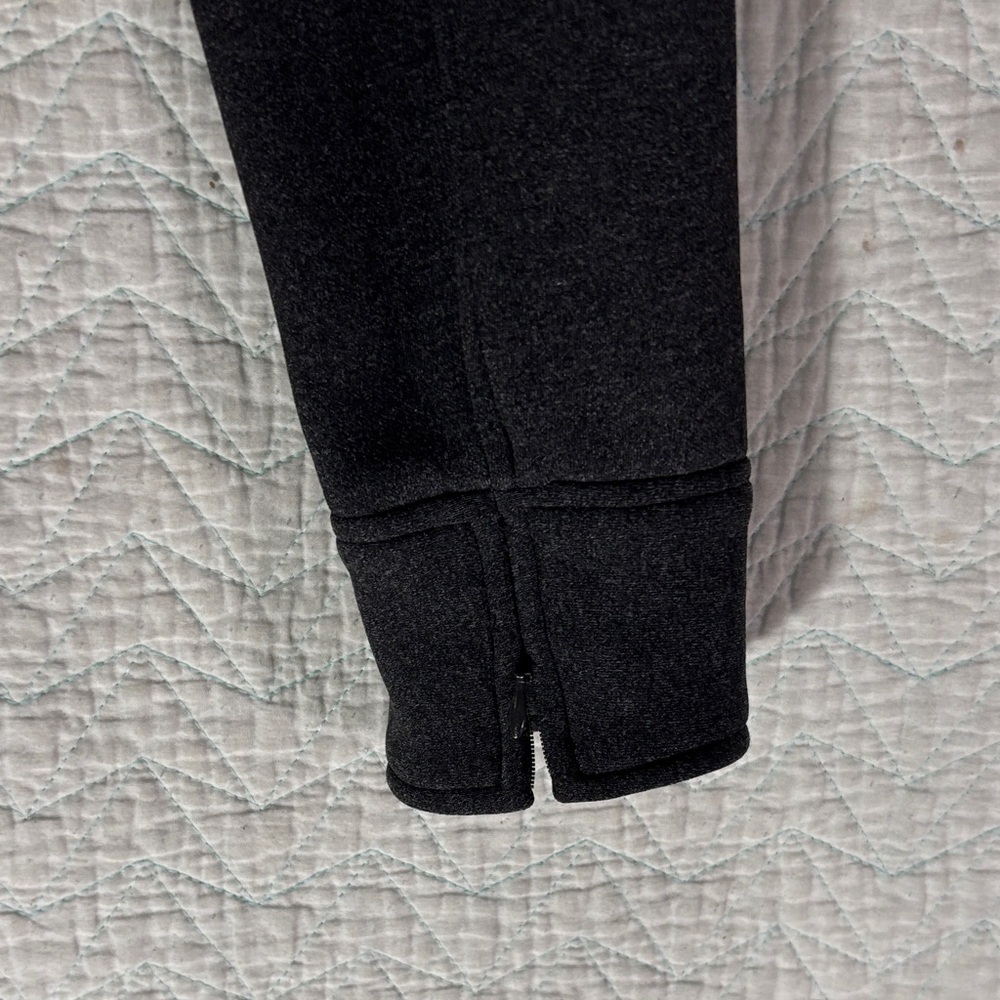 Express Black Cropped Bomber Jacket with Classic Collar - Picture 12 of 12